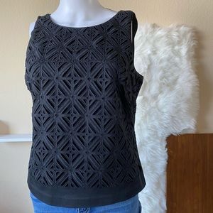 WH BM Geometric cut out Tank Blouse